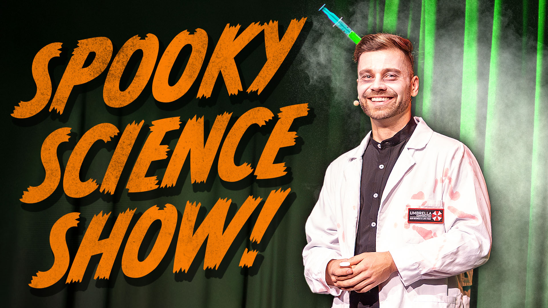 Jack Pop's CIRCUS of SCIENCE | Zombie-Jack-Pop mit leuchtender Giftspritze im Kopf